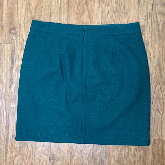 Shirttail Wool Mini Skirt - Picture 4 of 7